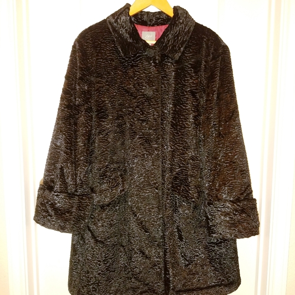 J. Jill Jackets & Coats Jjill Faux Persian Lamb Swing Coat Poshmark